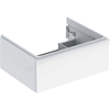Geberit iCon Washbasin Cabinet 1 Drawer 600mm  White Gloss Body/White Matt Handle