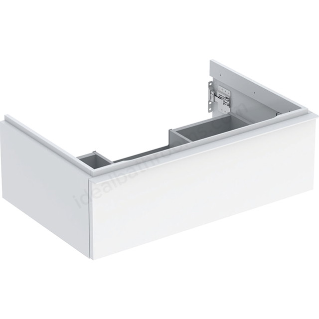 Geberit iCon Washbasin Cabinet 1 Drawer 750mm  White Gloss Body/White Matt Handle