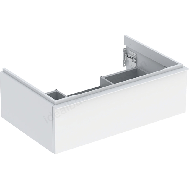 Geberit iCon Washbasin Cabinet 1 Drawer 750mm  White Matt Body/White Matt Handle