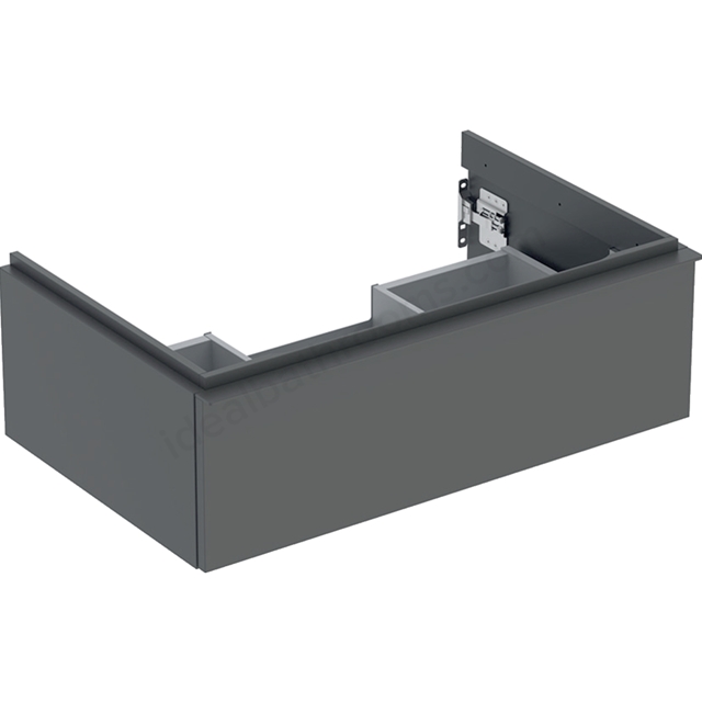 Geberit iCon Washbasin Cabinet 1 Drawer 750mm  Lava Matt Body/Lava Matt Handle