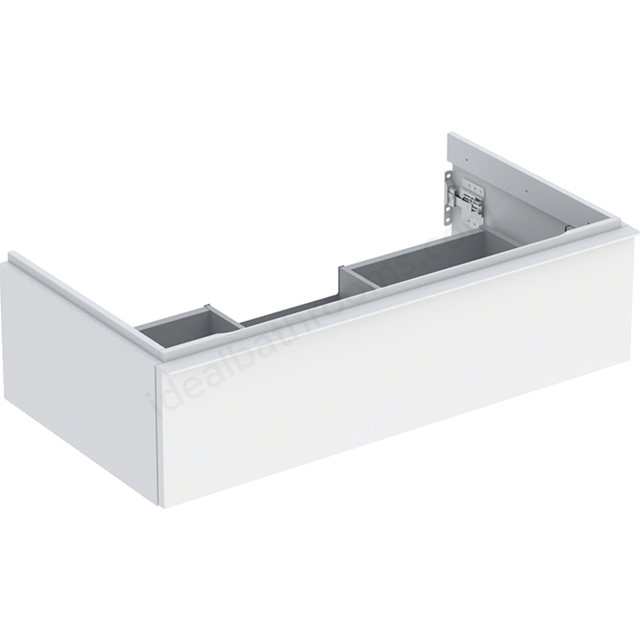 Geberit iCon Washbasin Cabinet 1 Drawer 900mm  White Matt Body/White Matt Handle