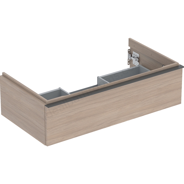 Geberit iCon Washbasin Cabinet 1 Drawer 900mm  Oak Wood-Texture Body/Lava Matt Handle