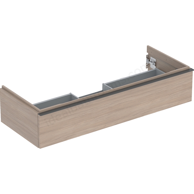 Geberit iCon Washbasin Cabinet 1 Drawer 1200mm  Oak Wood-Texture Body/Lava Matt Handle