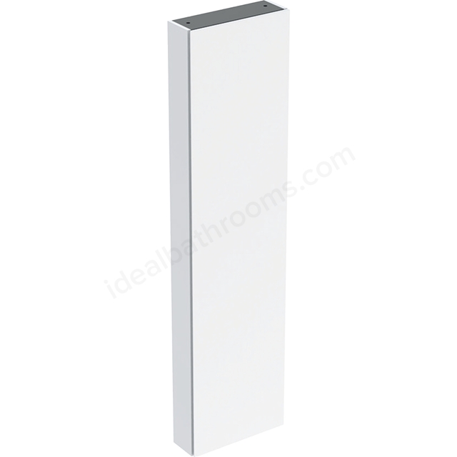 Geberit iCon 1 Door Tall Cabinet 450mm Internal Mirror  Small Projection/White/High-Gloss