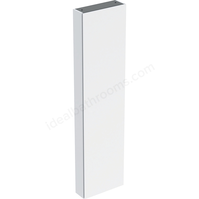 Geberit iCon 1 Door Tall Cabinet 450mm Internal Mirror  Small Projection/White/Matt