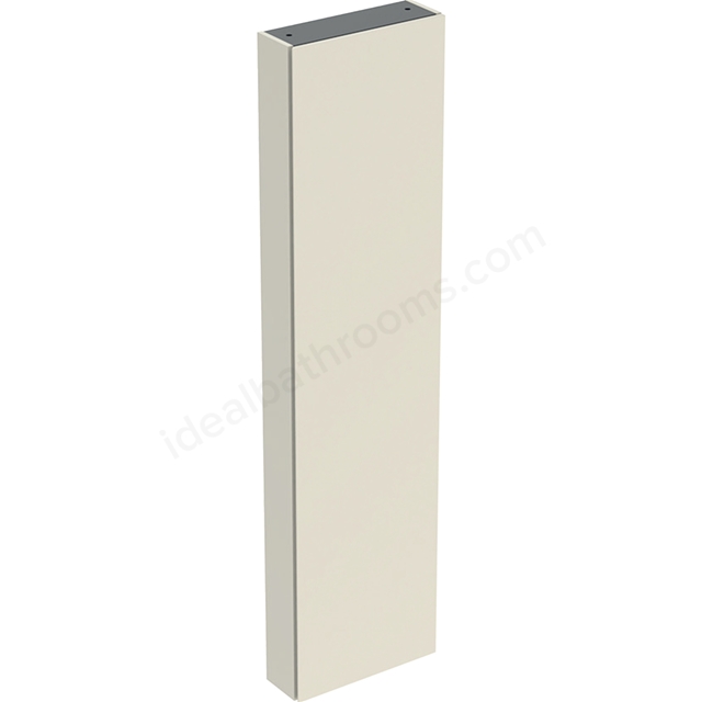 Geberit iCon 1 Door Tall Cabinet 450mm Internal Mirror  Small Projection/Sand-Grey/High-Gloss