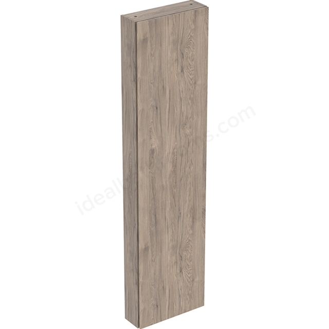 Geberit iCon 1 Door Tall Cabinet 450mm Internal Mirror  Small Projection/Hickory/Wood-Texture