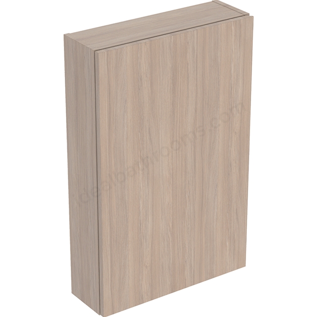 Geberit iCon Rectangular High-Level Cabinet 1 Door 450mm  Oak/Wood-Texture