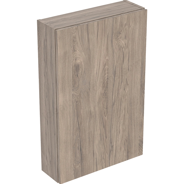 Geberit iCon Rectangular High-Level Cabinet 1 Door 450mm  Hickory/Wood Texture