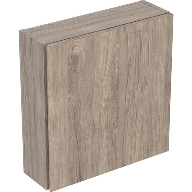 Geberit iCon Square High-Level Cabinet 1 Door 450mm  Hickory/Wood Texture