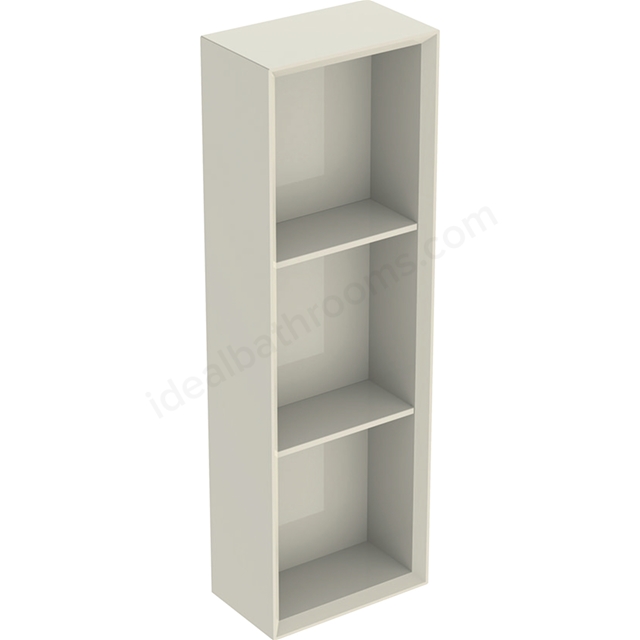 Geberit iCon Rectangular Shelf Unit 225mm   Sand-Grey/High Gloss