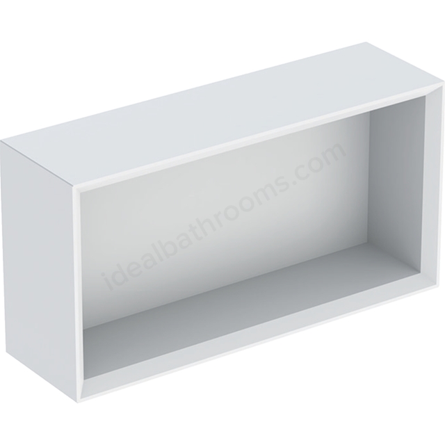 Geberit iCon Rectangular Wall Box 450mm   White/Matt