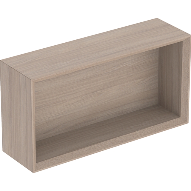 Geberit iCon Rectangular Wall Box 450mm   Oak/Wood-Texture