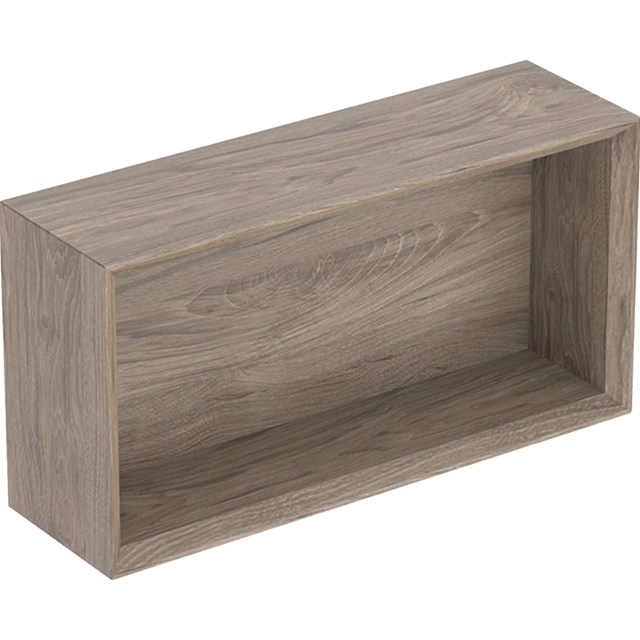 Geberit iCon Rectangular Wall Box 450mm   Hickory/Wood Texture