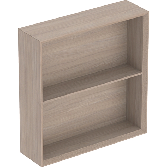 Geberit iCon Square Shelf Unit 450mm   Oak/Wood-Texture