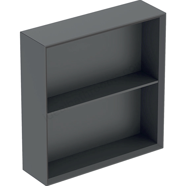 Geberit iCon Square Shelf Unit 450mm   Lava/Matt