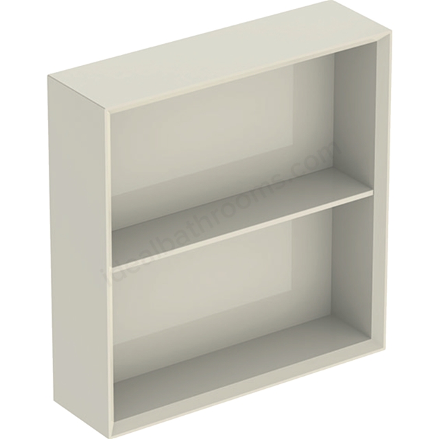 Geberit iCon Square Shelf Unit 450mm   Sand-Grey/High Gloss