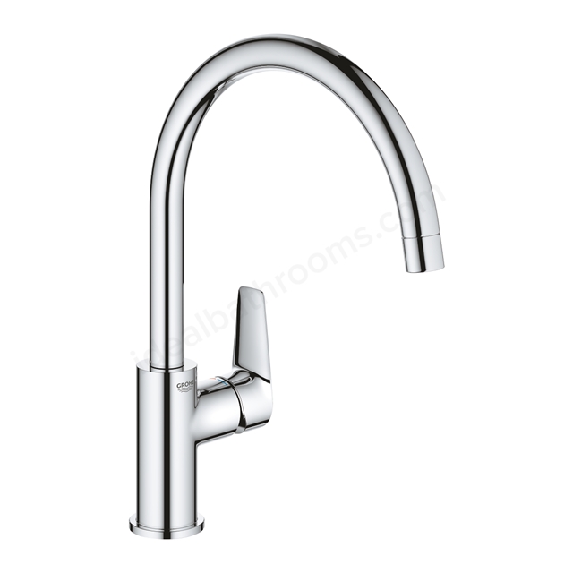 Grohe BauEdge Single Lever Swivel Spout Sink Mixer - Chrome