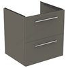 Ideal Standard i.Life B 600mm 2 Drawer Vanity Unit - Matt Quartz Grey