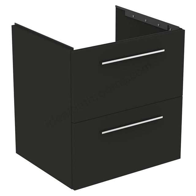 Ideal Standard i.Life B 600mm 2 Drawer Vanity Unit - Matt Carbon Grey