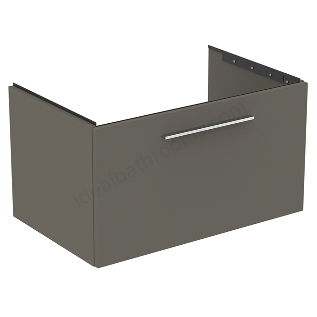 Ideal Standard i.Life B 800mm 1 Drawer Vanity Unit - Matt Quartz Grey