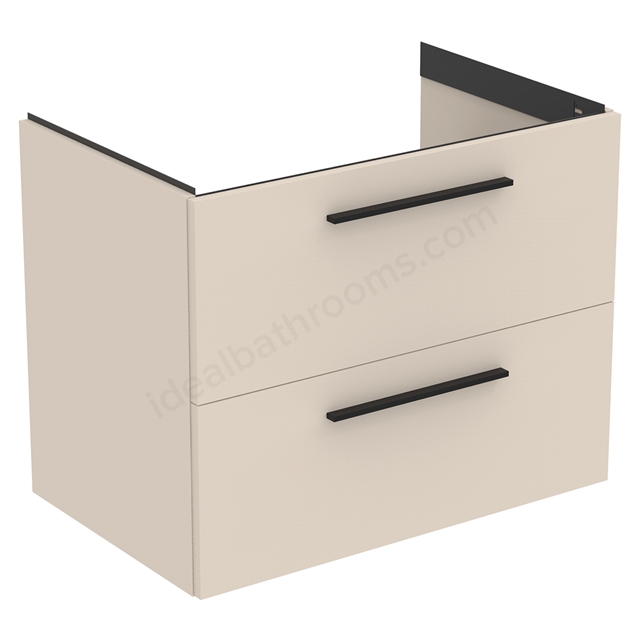 Ideal Standard i.Life B 800mm 2 Drawer Vanity Unit - Matt Sand Beige