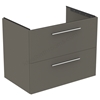 Ideal Standard i.Life B 800mm 2 Drawer Vanity Unit - Matt Quartz Grey