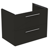 Ideal Standard i.Life B 800mm 2 Drawer Vanity Unit - Matt Carbon Grey