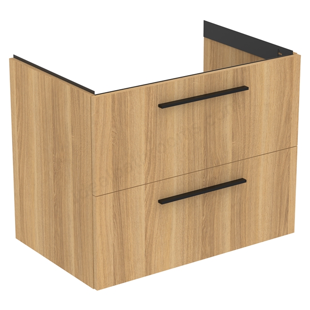 Ideal Standard i.Life B 800mm 2 Drawer Vanity Unit - Natural Oak