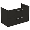 Ideal Standard i.Life B 1000mm 2 Drawer Vanity Unit - Matt Carbon Grey