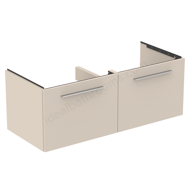 Ideal Standard i.Life B 1200mm 2 Drawer Vanity Unit - Matt Sand Beige