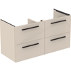 Ideal Standard i.Life B 1200mm 4 Drawer Vanity Unit - Matt Sand Beige