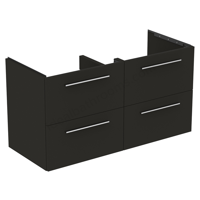 Ideal Standard i.Life B 1200mm 4 Drawer Vanity Unit - Matt Carbon Grey