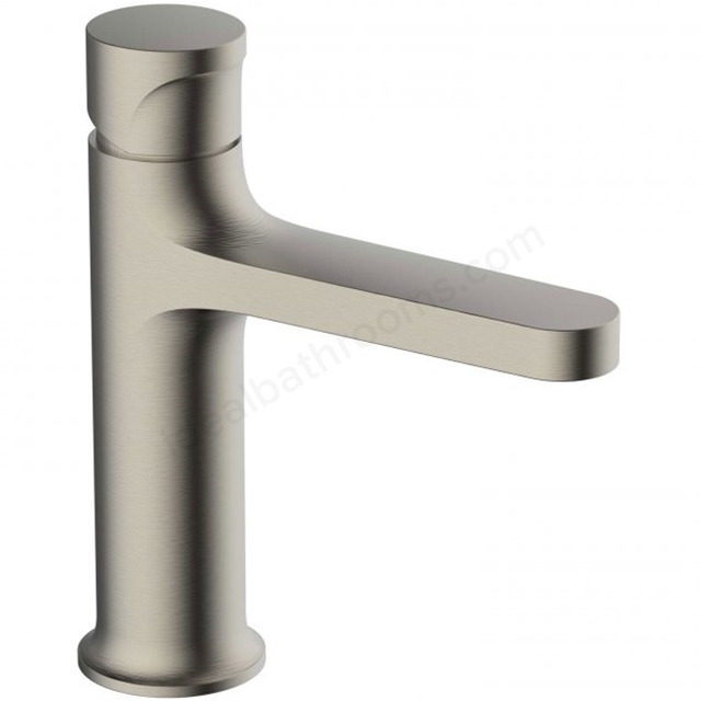 RAK Ceramics Positano 1 Tap Hole Deck Mounted Basin Mixer Tap - Brushed Nickel