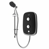 Aqualisa eVolve 8.5kW Electric Shower w/ Adjustable Head - Black/Satin Silver