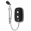 Aqualisa eVolve 10.5kW Electric Shower w/ Adjustable Head - Black/Satin Silver