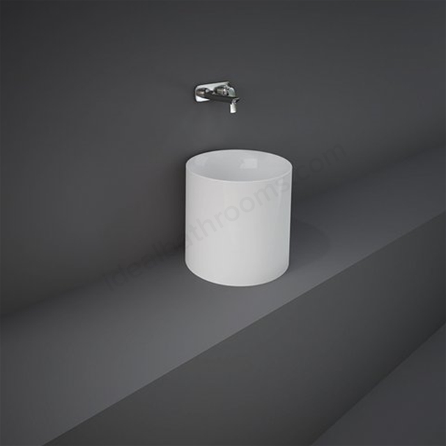 RAK Ceramics Petit Round 360mm x 360mm Countertop Basin - Gloss White