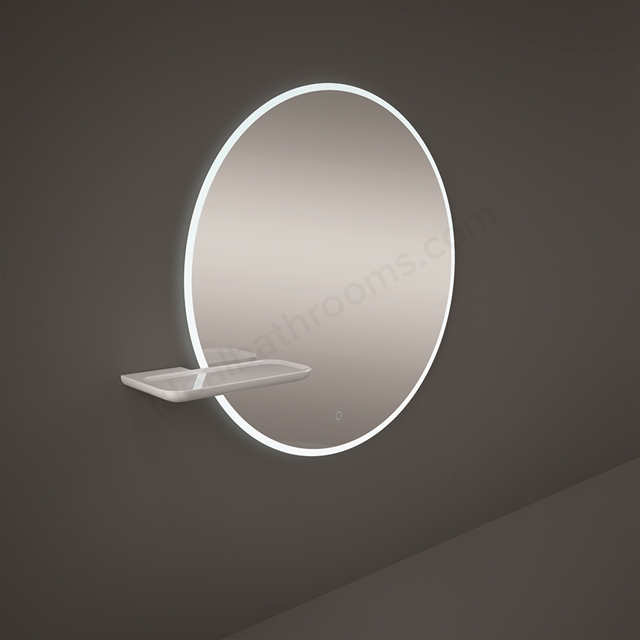 RAK Ceramics Valet 400mm Left Shelf for Joy Mirror - Gloss White