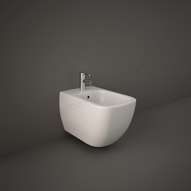 RAK Ceramics Feeling Wall Hung Bidet - Matt White