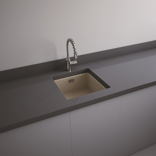 RAK Ceramics Silvia 450mm x 475mm 0 Tap Hole Drop in Kitchen Sink - Matt Cappucciono
