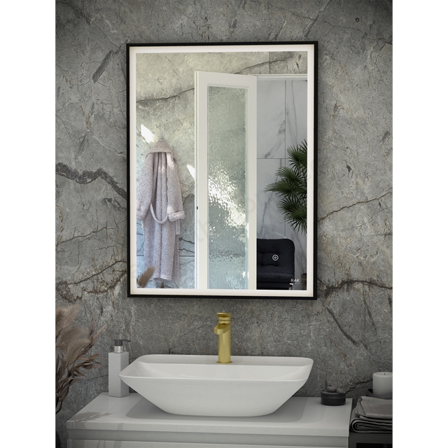 RAK Ceramics Art 600mm x 800mm Square Silver LED Mirror