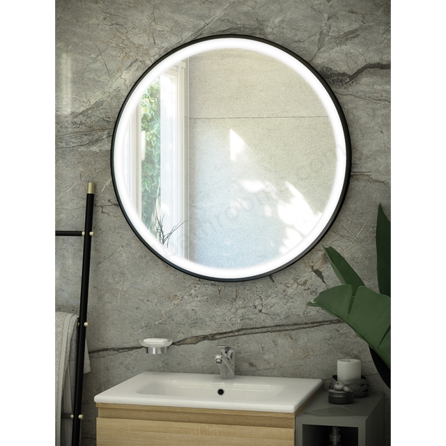 RAK Ceramics Art Round 800mm x 800mm LED Illuminated Mirror