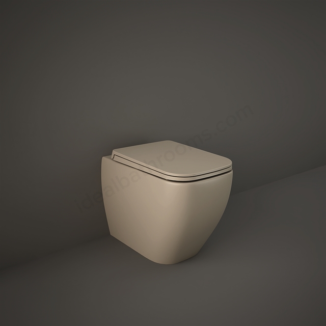 RAK Ceramics Feeling Rimless Back to Wall WC Pan - Matt Cappuccino