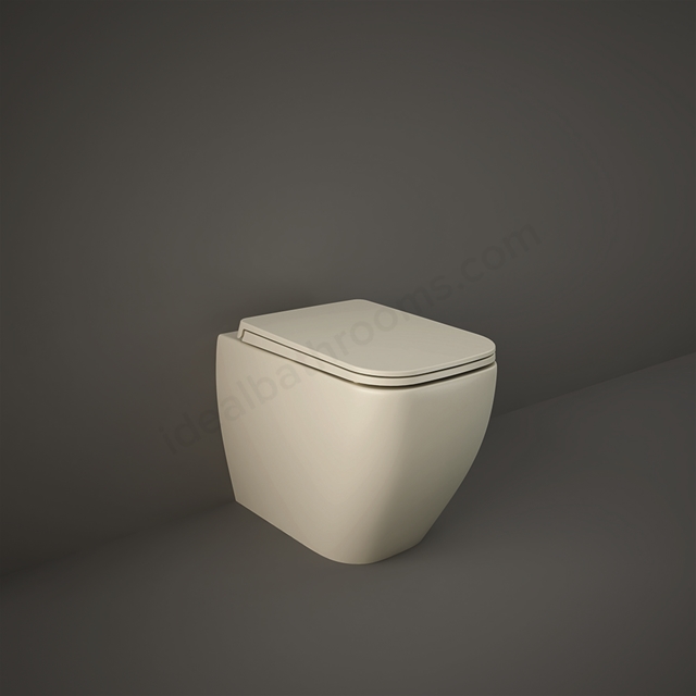 RAK Ceramics Feeling Rimless Back to Wall WC Pan - Matt Greige