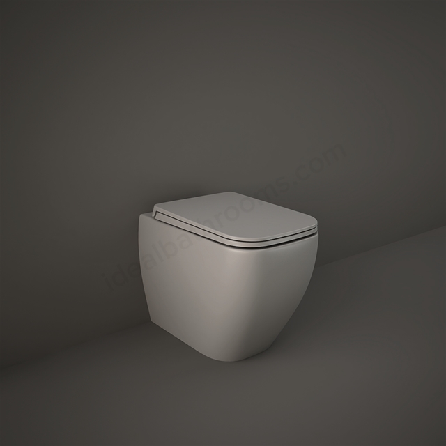 RAK Ceramics Feeling Rimless Back to Wall WC Pan - Matt Grey