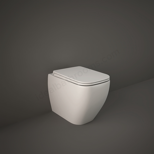 RAK Ceramics Feeling Rimless Back to Wall WC Pan - Matt White