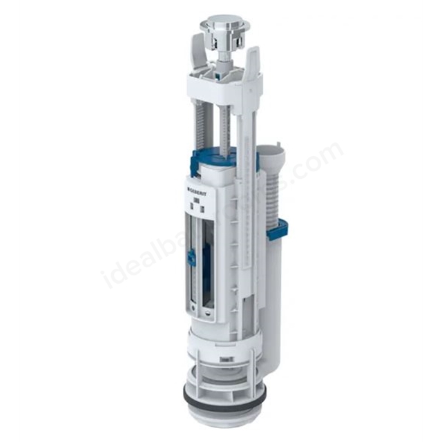 Geberit Type 290 Flush Valve 40mm Diameter Single Flush - Gloss Chrome