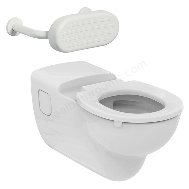 Ideal Standard Contour 21 Wall Hung 750mm Projection Rimless Toilet w/ SmartGuard - White