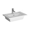 VitrA Integra Compact 600mm x 385mm 1 Tap Hole Vanity Basin - White