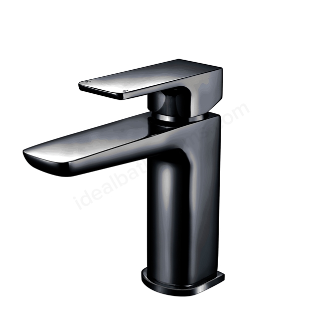 Scudo Muro  Deck Mounted 1 Handle Basin Mixer w/ Waste - Matt Black